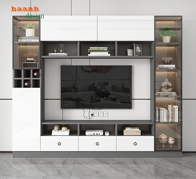 Tủ phòng khách gỗ công nghiệp