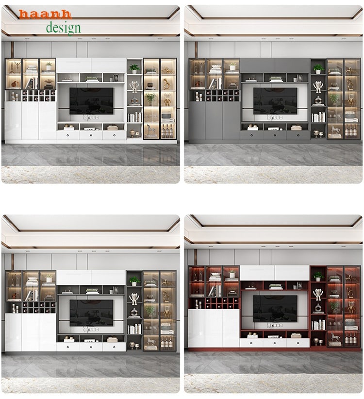 Tủ phòng khách gỗ công nghiệp