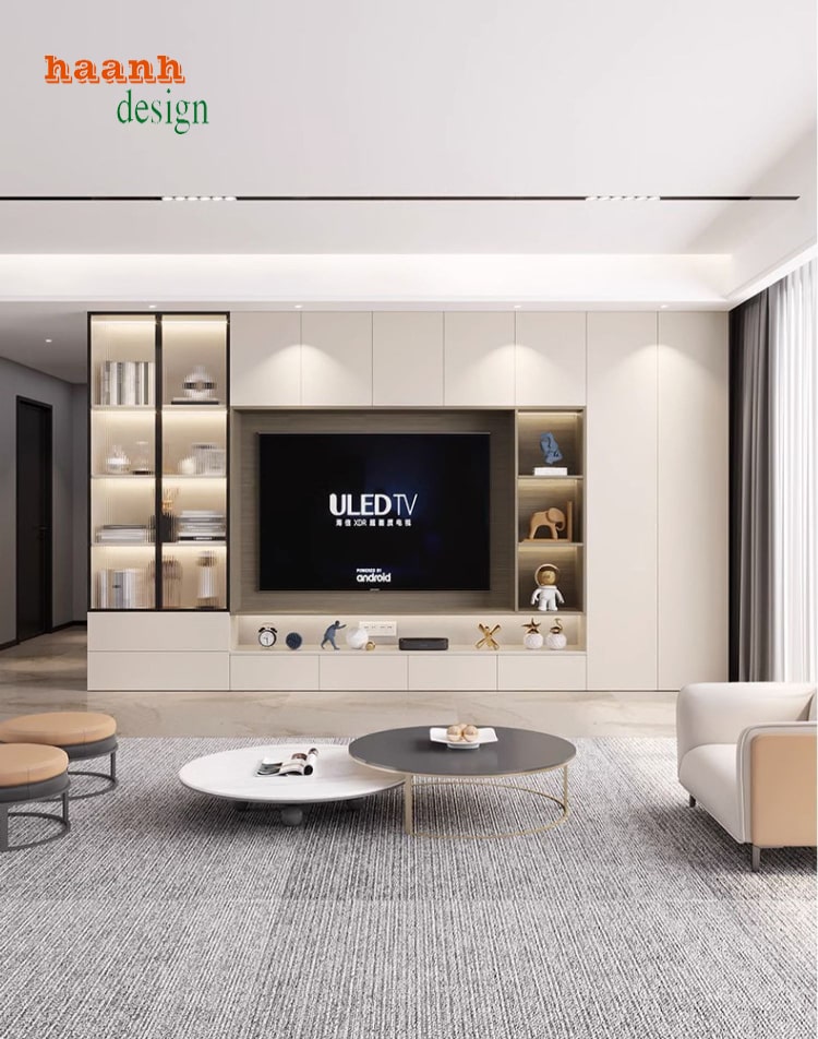 tủ trang trí phòng khách