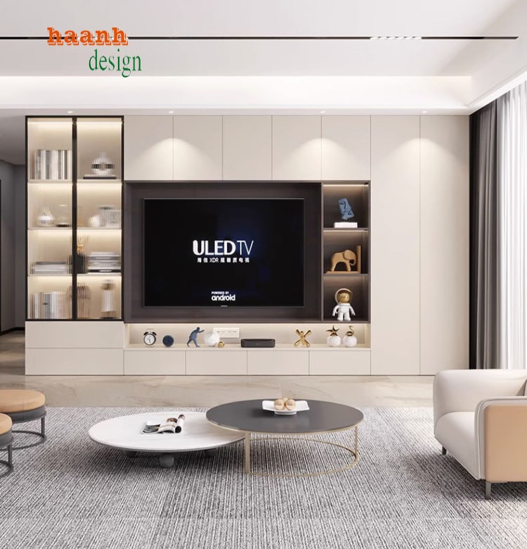 tủ trang trí phòng khách