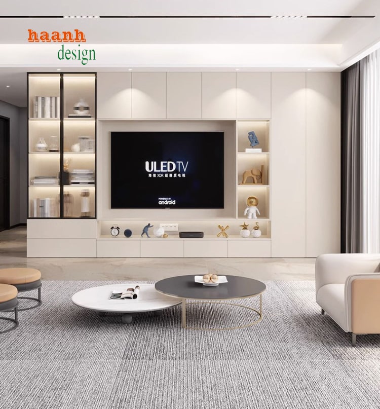 tủ trang trí phòng khách