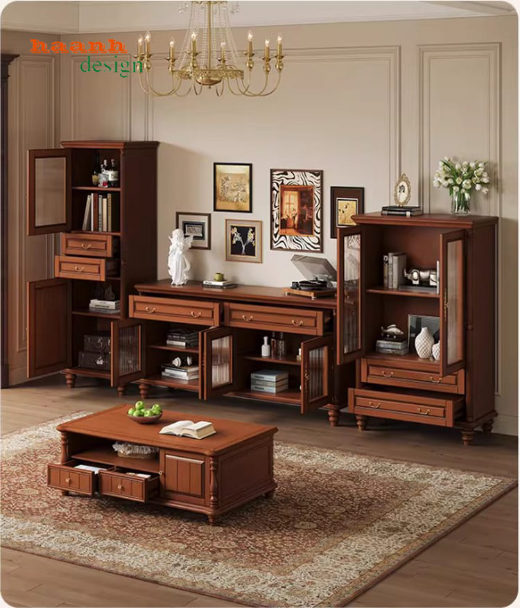 mẫu tủ rượu đẹp bằng gỗ cao cấp