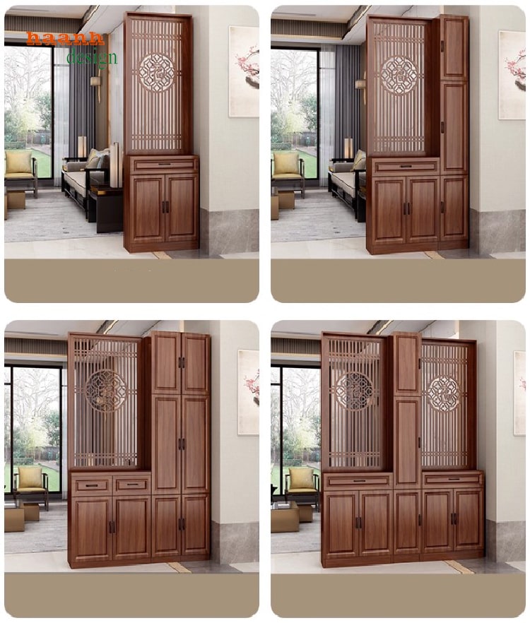 Tủ gỗ trang trí đẹp bằng gỗ tự nhiên sang trọng