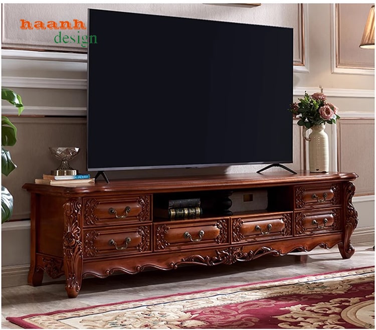 Tủ bầy phòng khách tân cổ điển