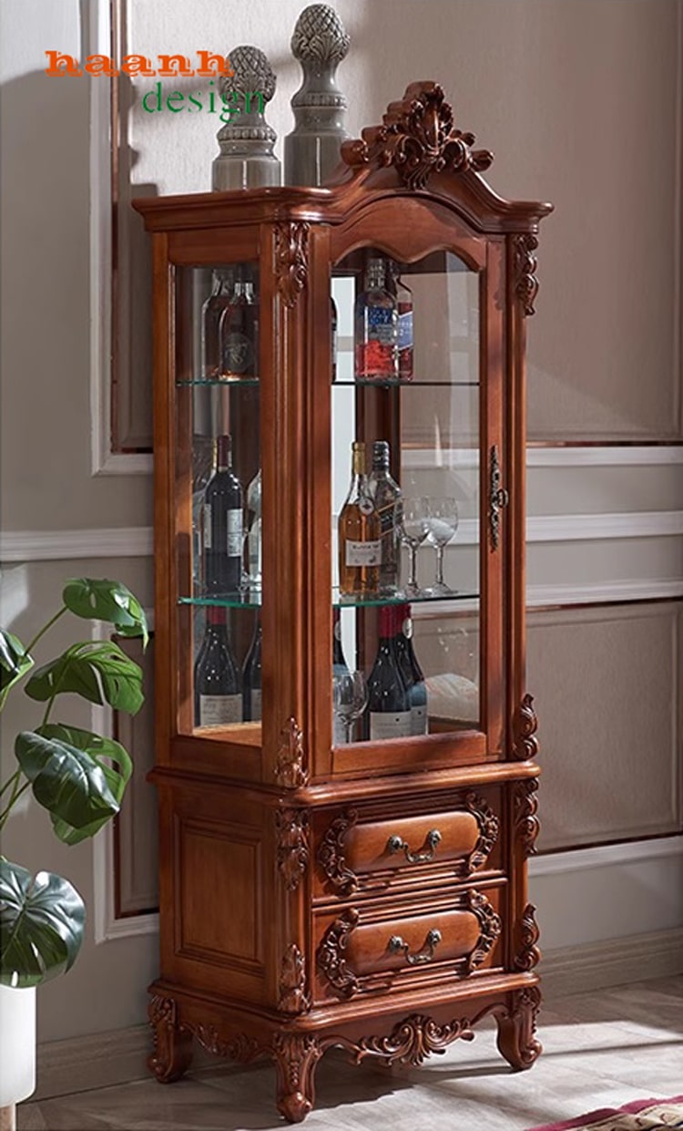 Tủ bầy phòng khách tân cổ điển