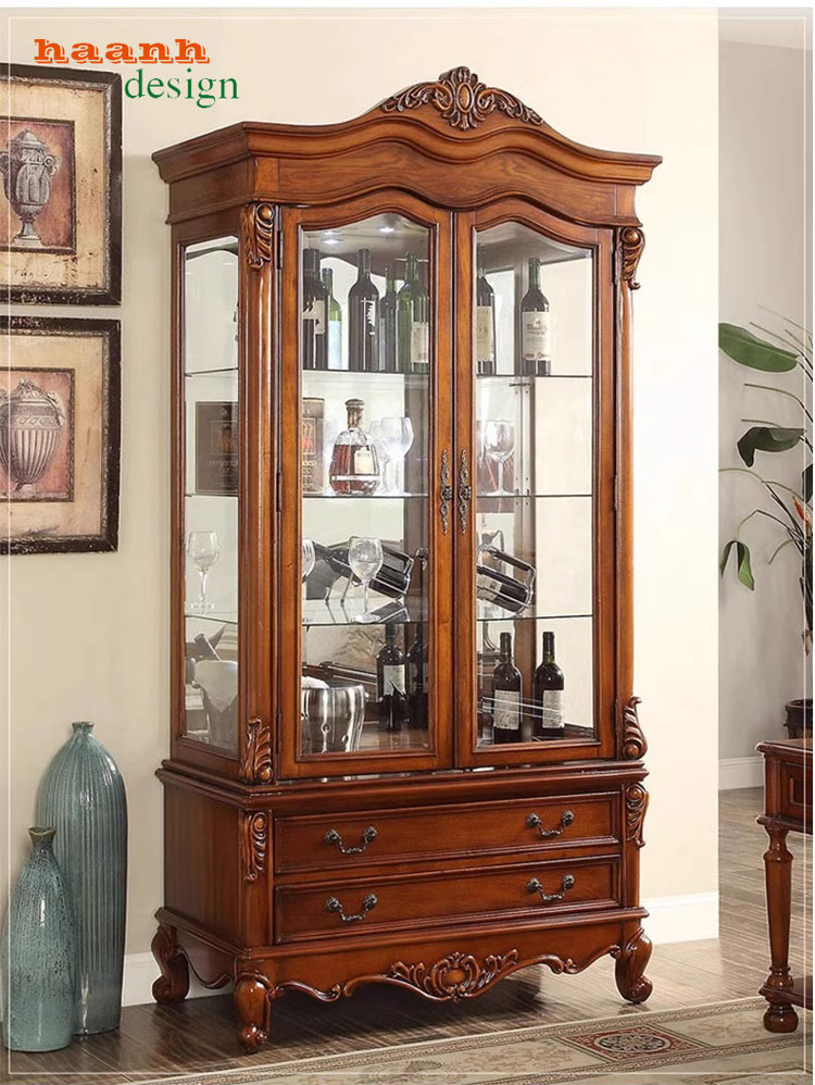 Tủ phòng khách tân cổ điển châu âu