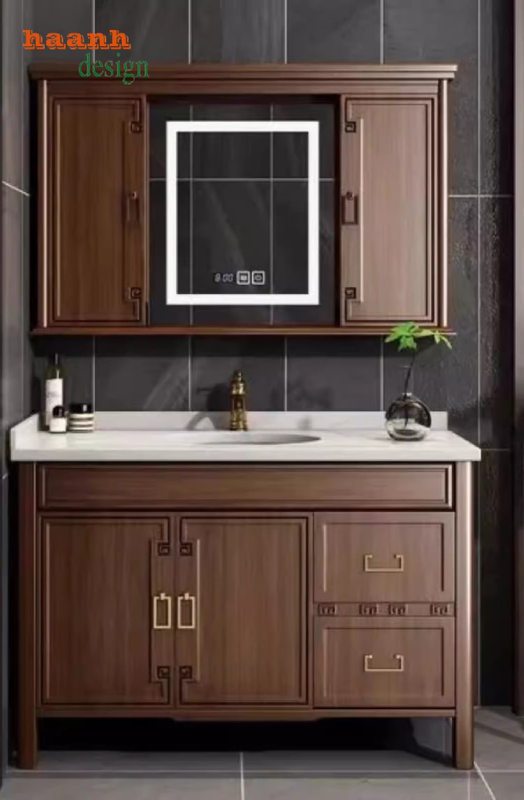 tủ gỗ phòng tắm
