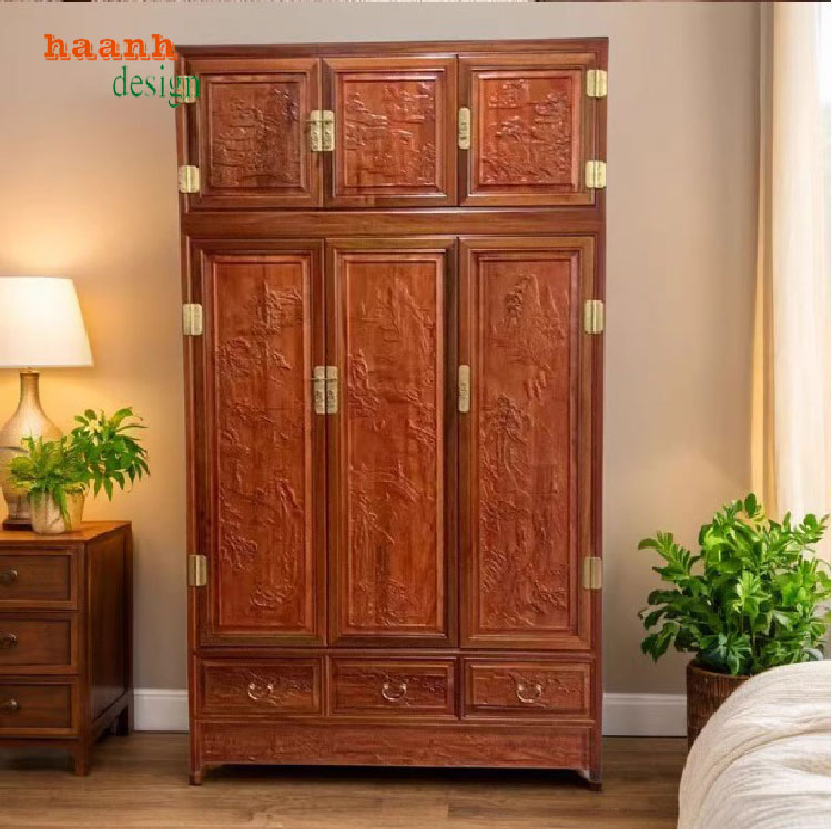 tủ quần áo gỗ tự nhiên