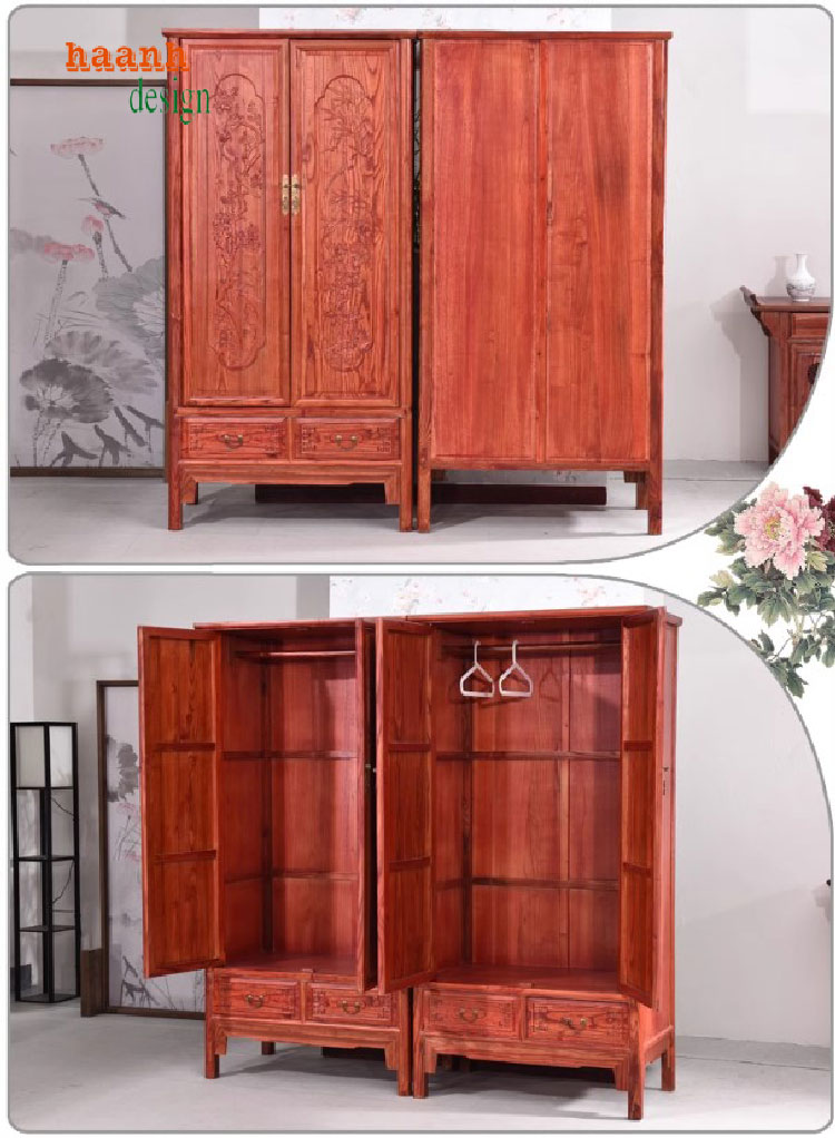 tủ quần áo gỗ tự nhiên
