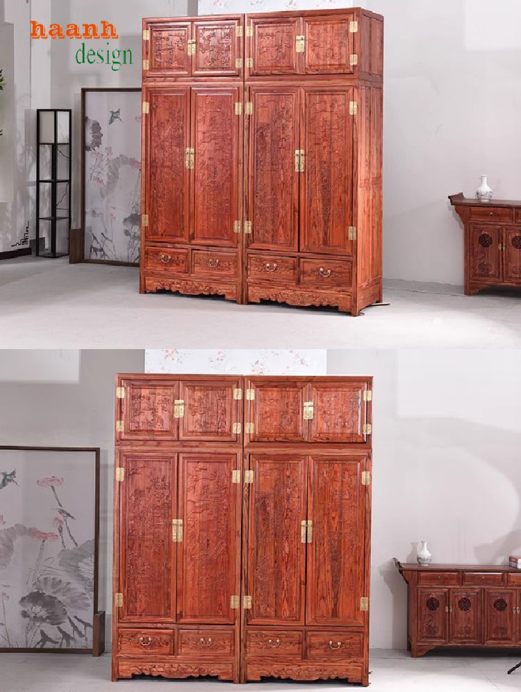 tủ quần áo gỗ tự nhiên