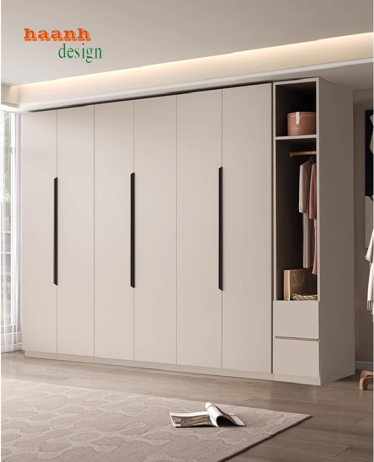 Tủ áo gỗ công nghiệp cánh lùa
