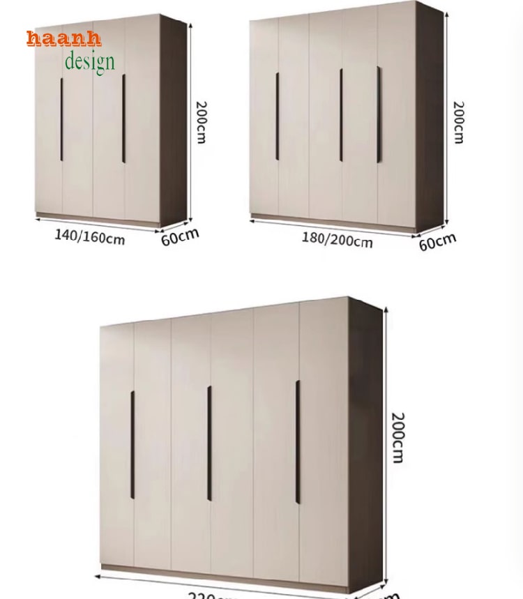 Tủ áo gỗ công nghiệp cánh lùa