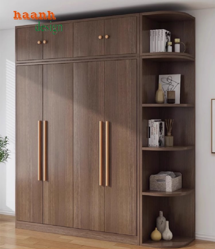 Vân gỗ Melamine đẹp mắt cho tủ áo gỗ công nghiệp