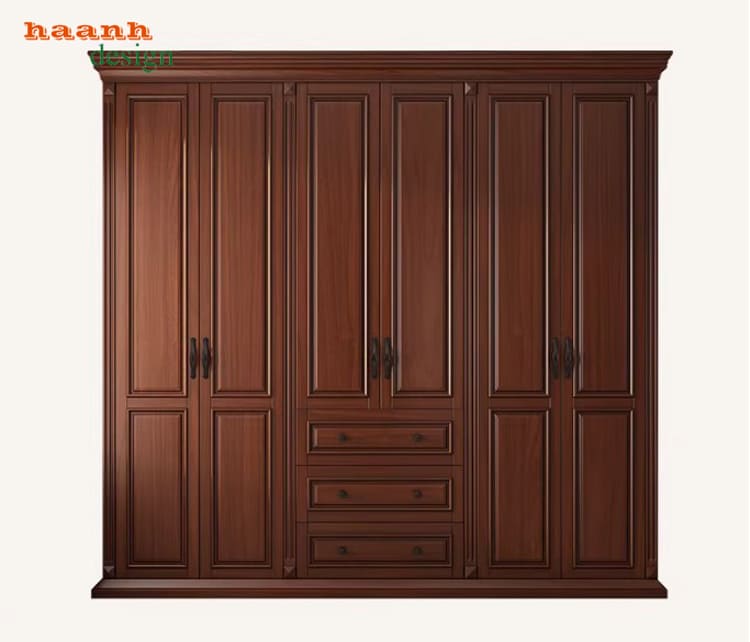 mẫu tủ quần áo đẹp hiện đại bố trí khoa học