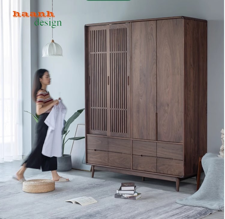 Tủ Quần Áo Gỗ Óc Chó