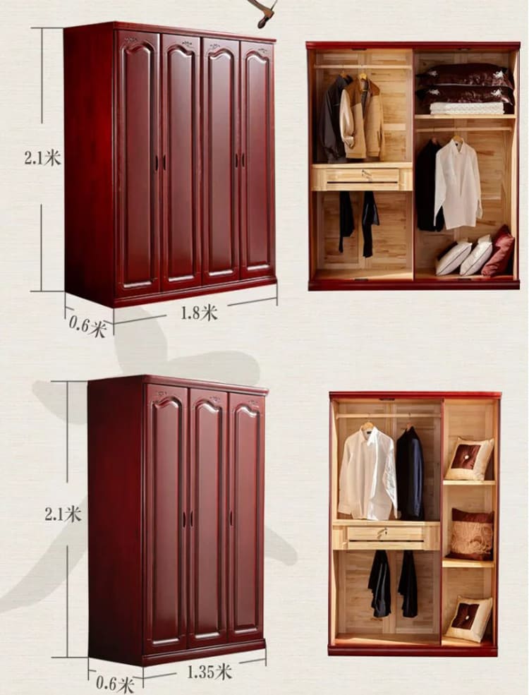 Tủ quần áo đẹp gỗ sồi cao cấp