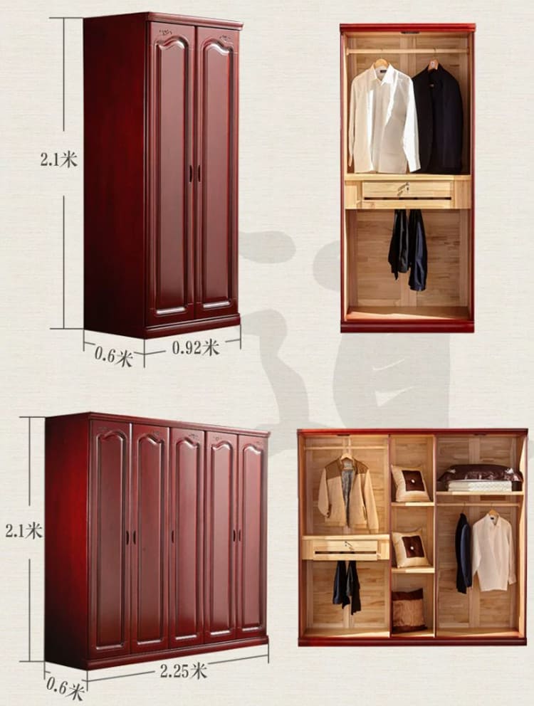 Tủ quần áo đẹp gỗ tự nhiên cao cấp