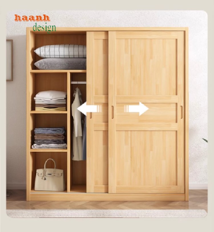 Tủ Quần Áo Gỗ Sồi