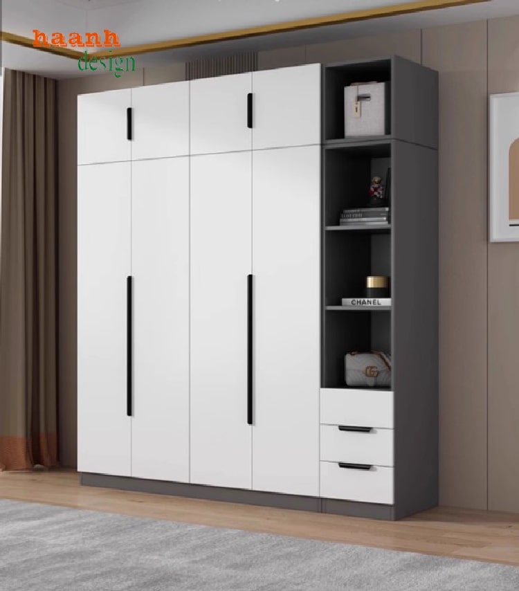 Tủ quần &aacute;o trẻ em gỗ c&ocirc;ng nghiệp hiện đại đẹp