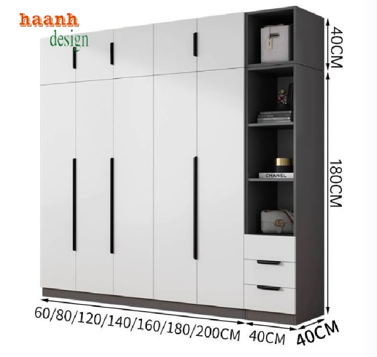 tủ áo trẻ em gỗ công nghiệp
