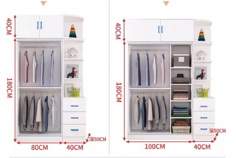 tủ quần áo trẻ em gỗ công nghiệp