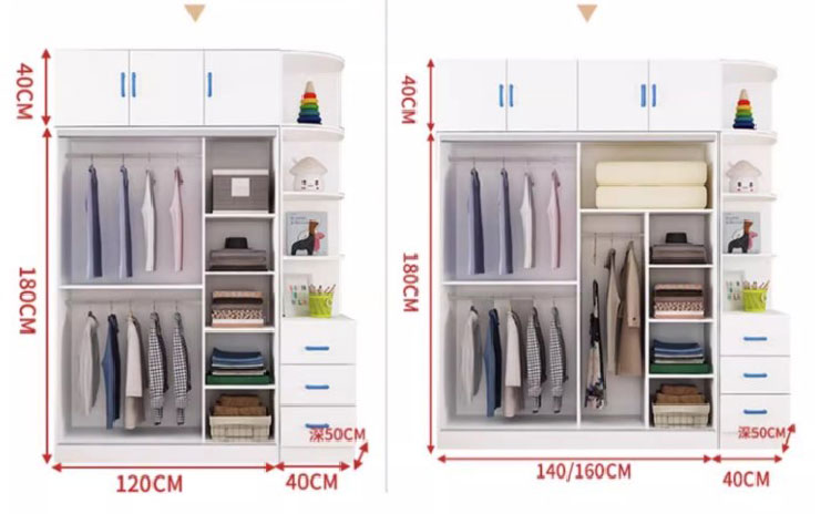 tủ quần áo trẻ em gỗ công nghiệp