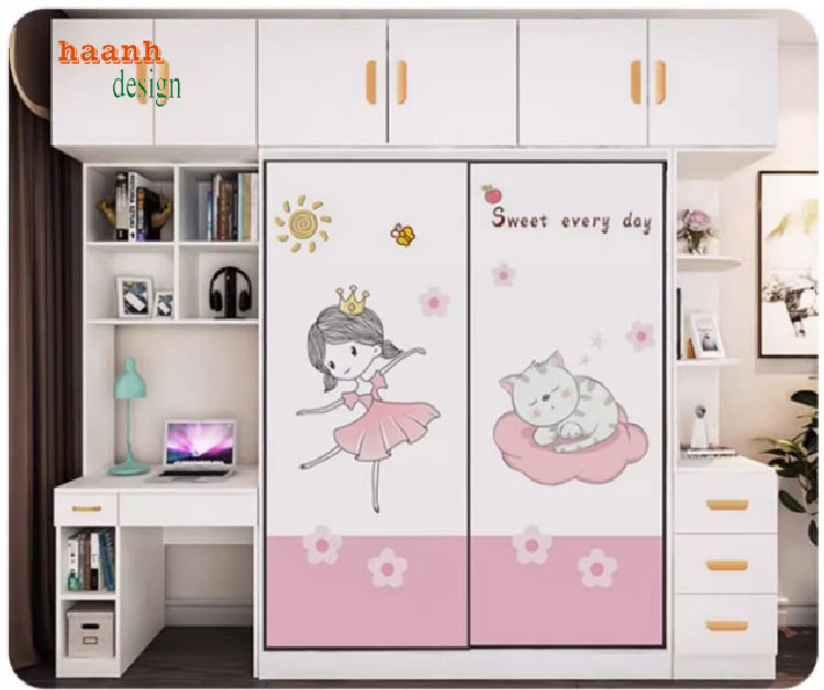 tủ quần áo trẻ em gỗ công nghiệp