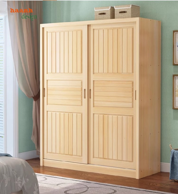 tủ quần &aacute;o trẻ em gỗ tự nhi&ecirc;n đẹp hiện đại