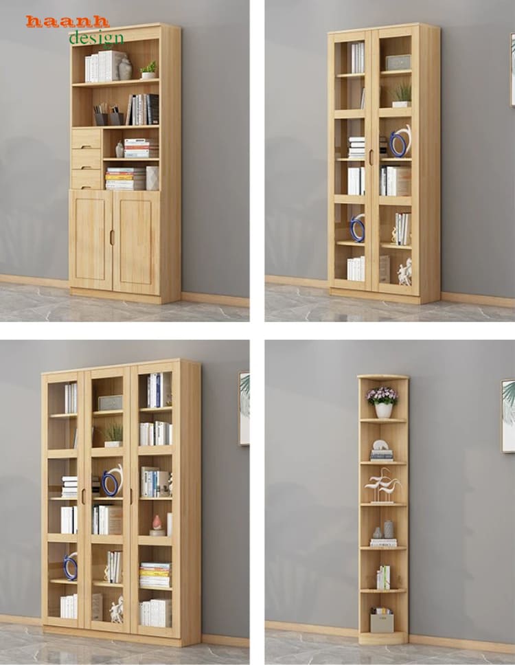 kệ tủ sách đẹp hiện đại cho gia đình