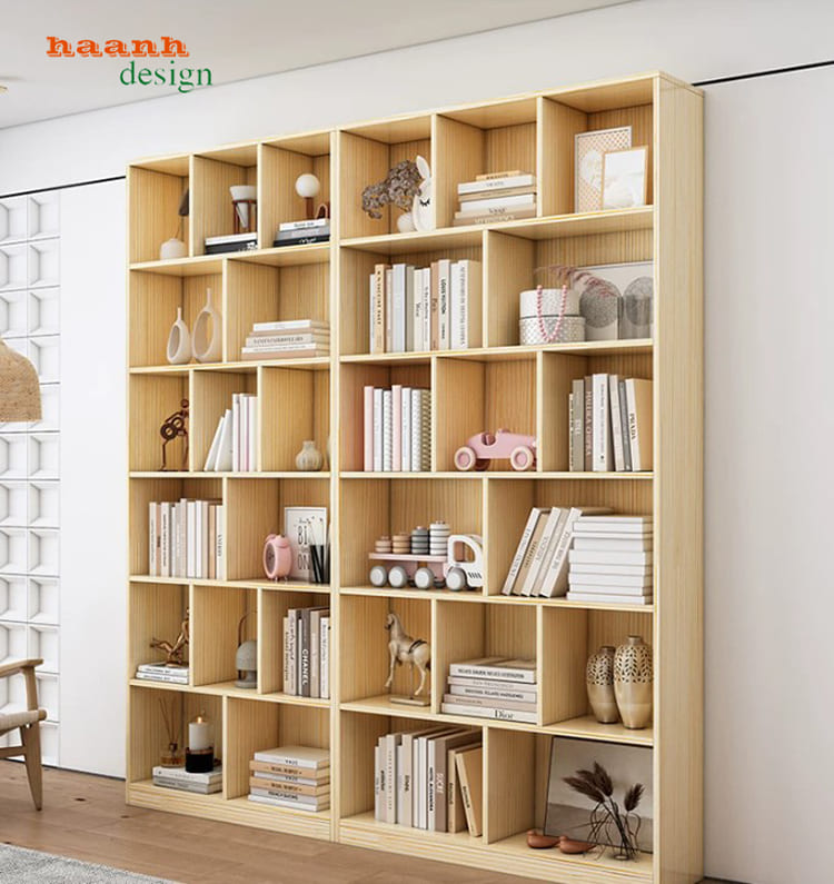 Tủ sách THS 012 mô-đun rộng Tủ sách THS 012 mô-đun rộng với nhiều ô mở