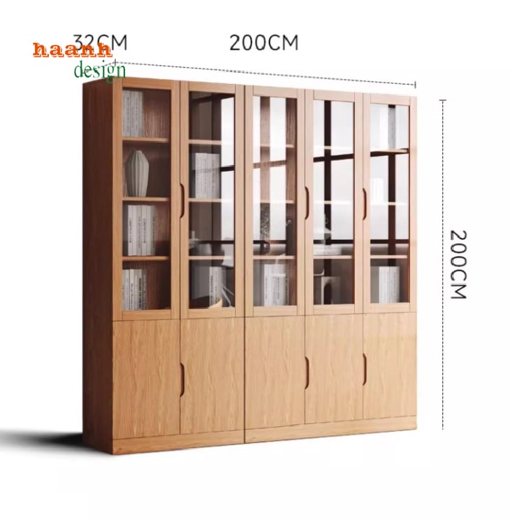 tủ sách gỗ gia đình