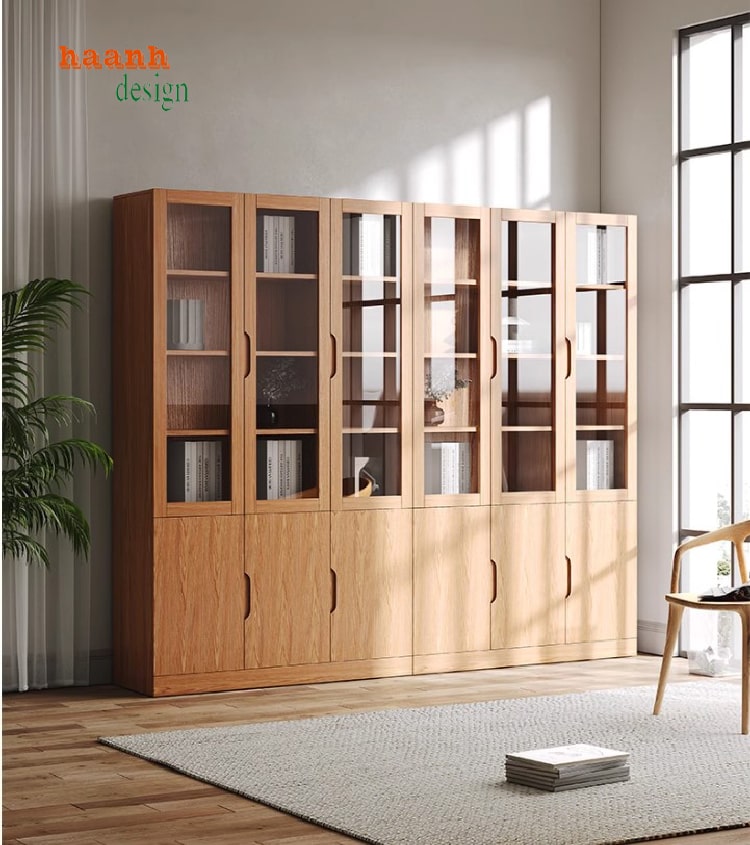 tủ sách gỗ gia đình