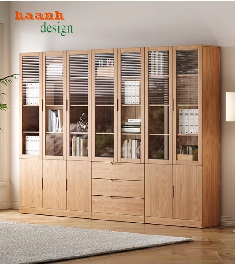 tủ sách gỗ gia đình