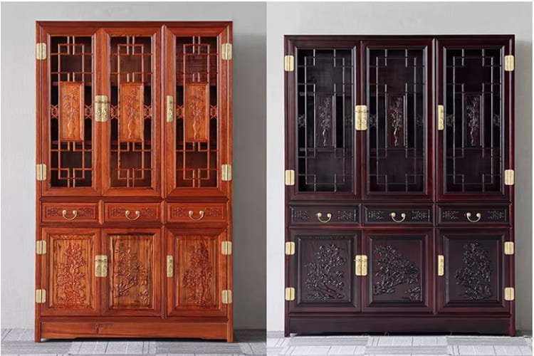 mẫu tủ sách đẹp phong cách trung quốc cổ điển