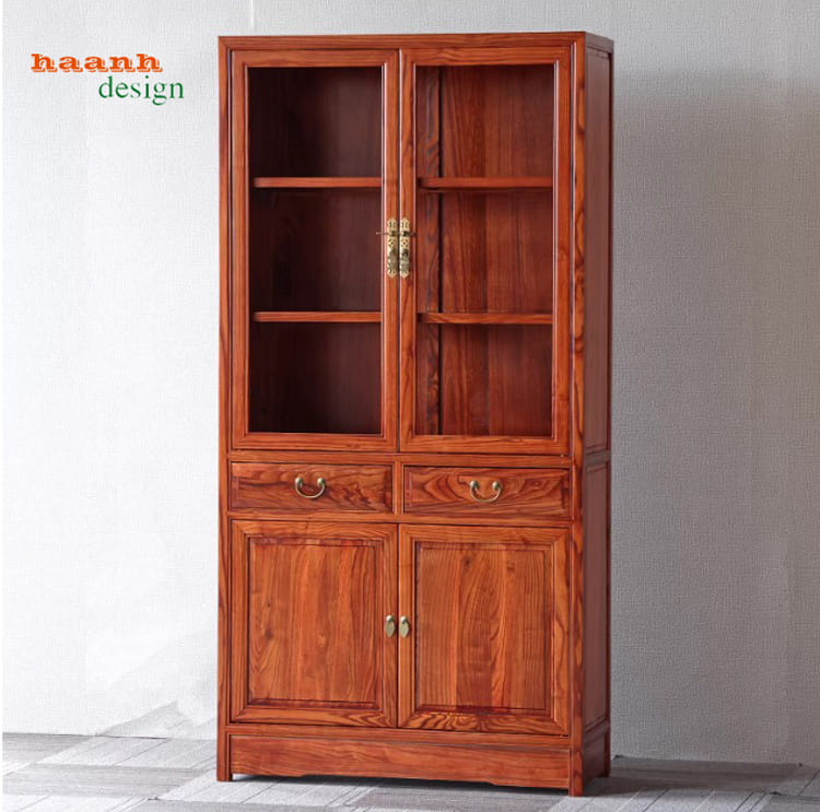 mẫu tủ sách đẹp gỗ tự nhiên cao cấp