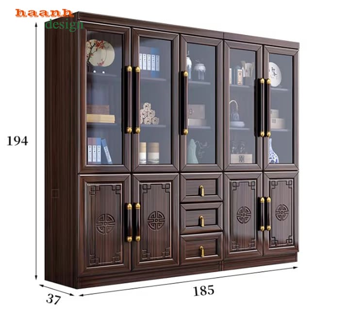 tủ đựng sách bằng gỗ cao cấp nhập khẩu