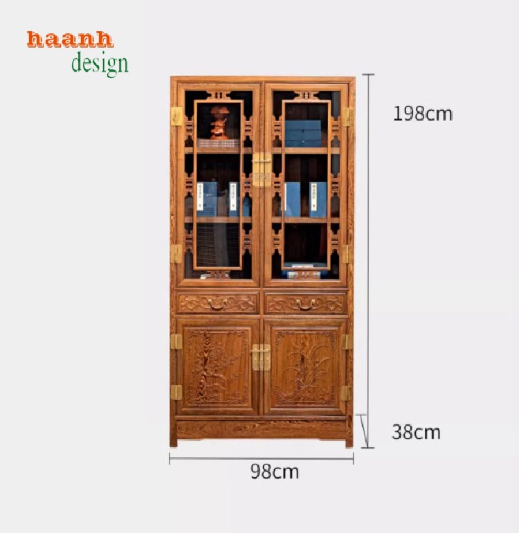 Xưởng sản xuất tủ sách gỗ tự nhiên quy mô lớn