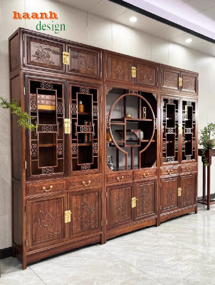tủ sách bằng gỗ tự nhiên