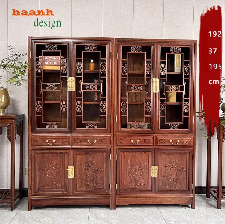 tủ sách bằng gỗ tự nhiên