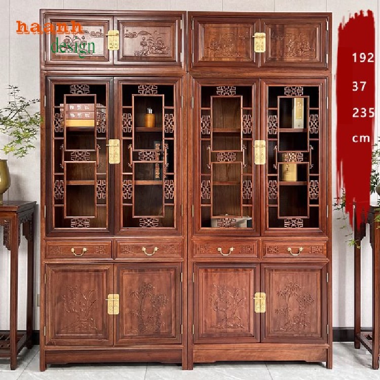 tủ sách bằng gỗ tự nhiên