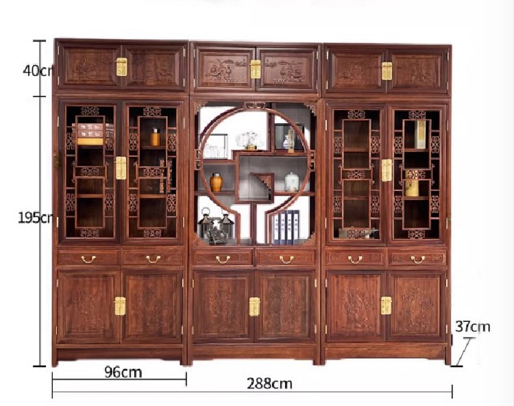 tủ sách bằng gỗ tự nhiên