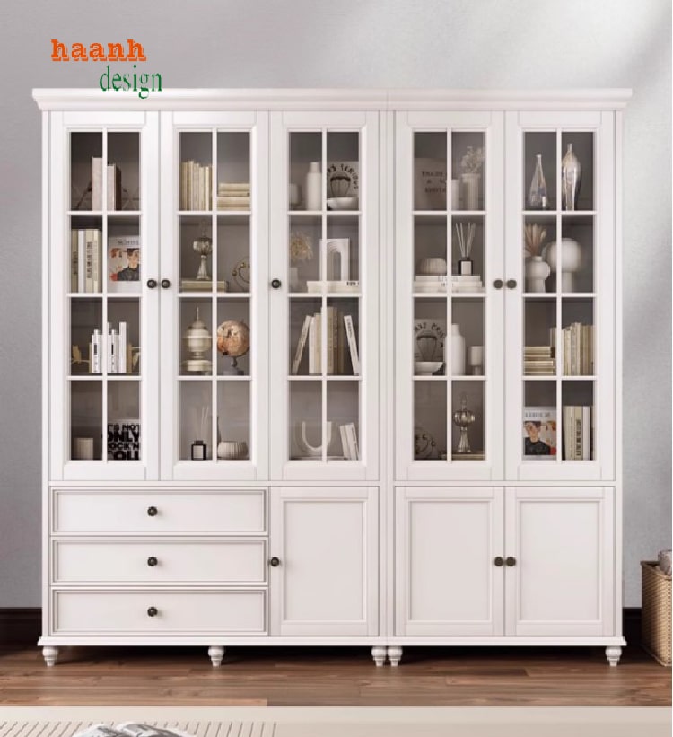 Tủ sách gỗ gia đình - Không gian đọc sách hoàn hảo-TSH 012