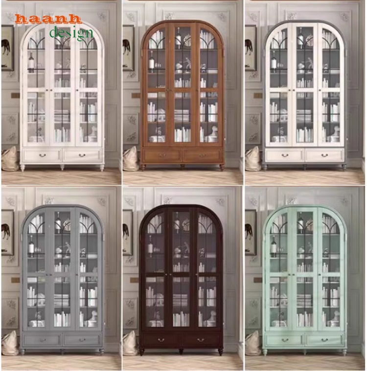 Tủ sách gỗ tự nhiên