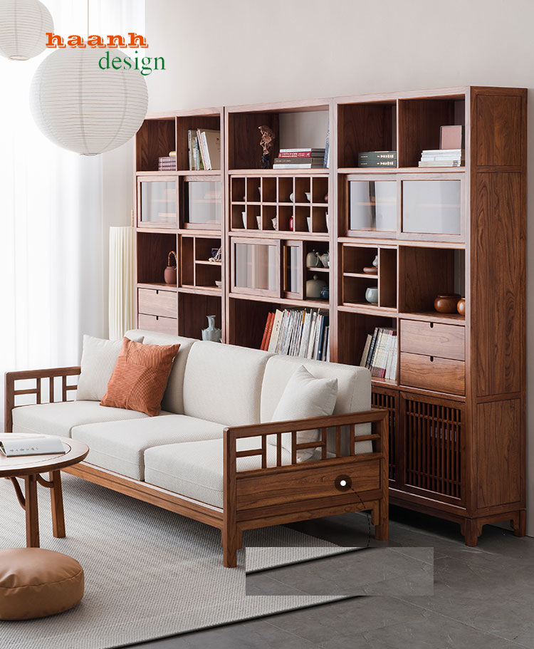 Tủ sách gia đình gỗ tự nhiên