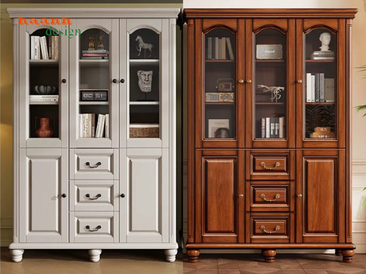 Hai phương án màu tham khảo của tủ sách TST 010 Hai phương án màu của tủ sách TST 010