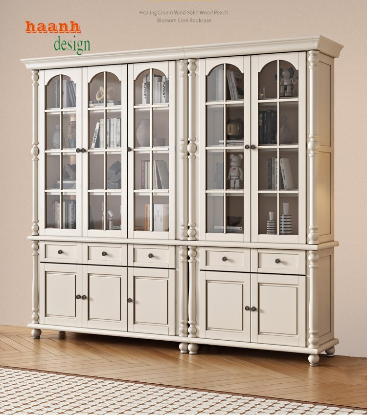 tủ sách gỗ tự nhiên