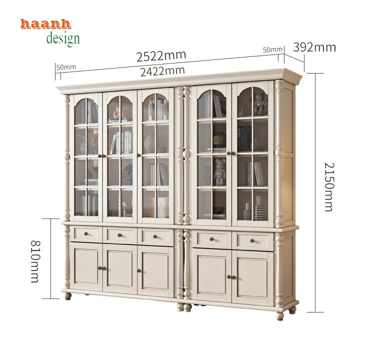 tủ sách gỗ tự nhiên