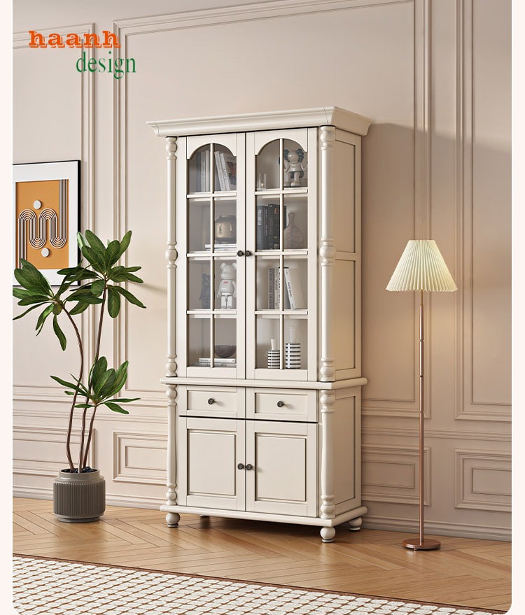 tủ sách gỗ tự nhiên