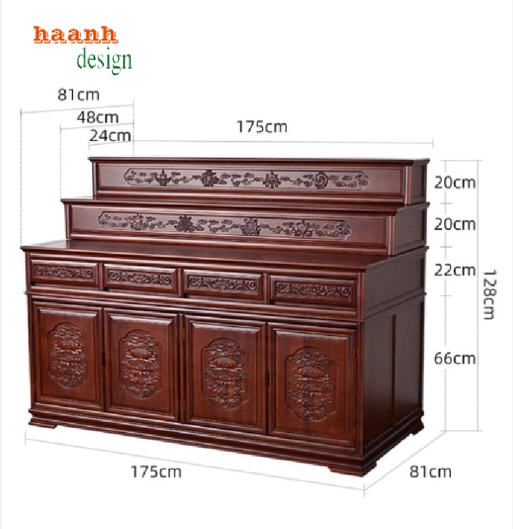 tủ thờ phật và gia tiên