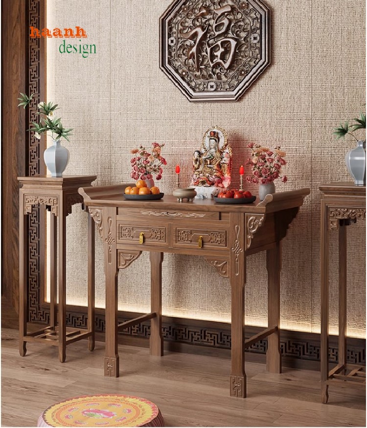 tủ thờ gia tiên đẹp dễ tháo lắp, tiện lợi sử dụng
